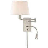 1-LT Swing Arm Wall Lamp W/ LED Reading Lamp