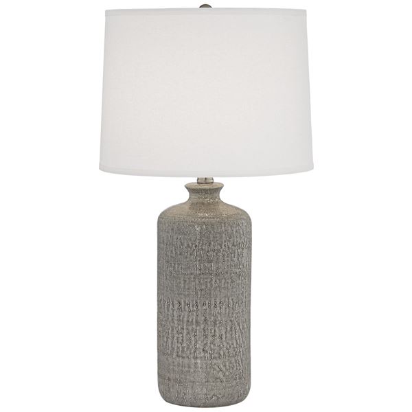 Table Lamp - French Grey Ceramic Lamp