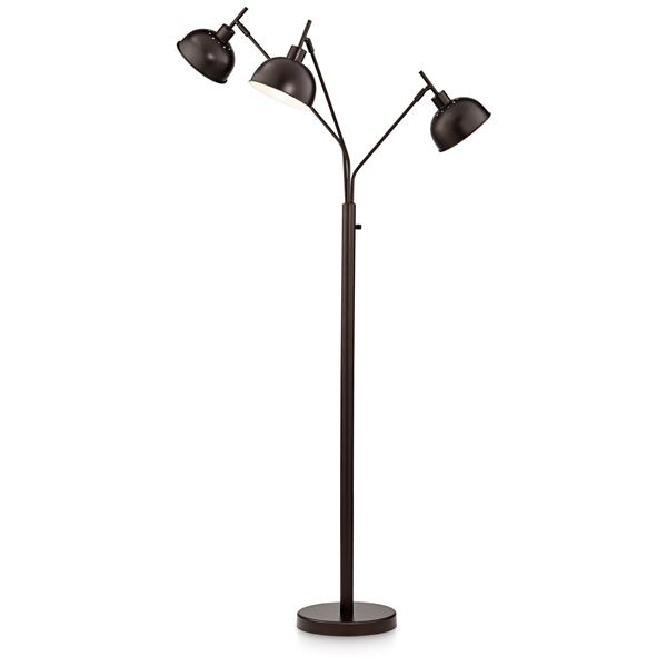 Floor Lamp - 3 LT Metal In Dark Bronze
