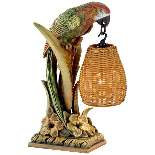 Table Lamp - Poly Parrot W/ Nitelite