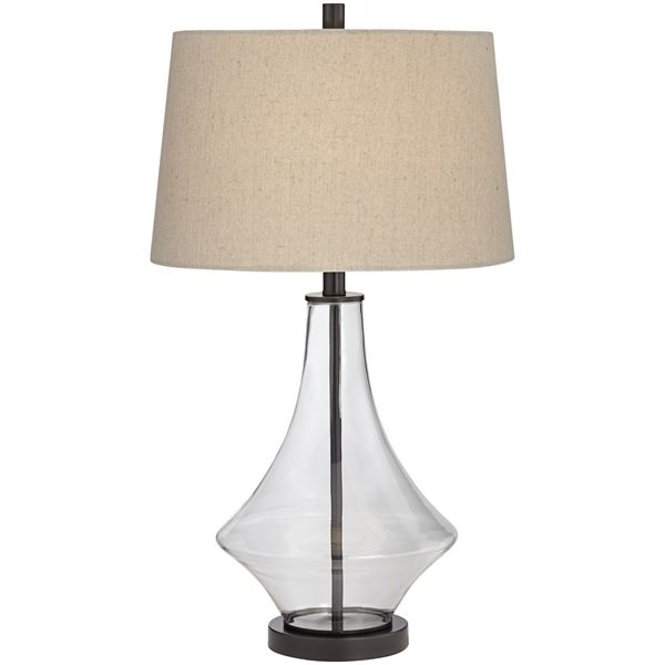 Table Lamp - 28" Simple Hippy Glass Lamp