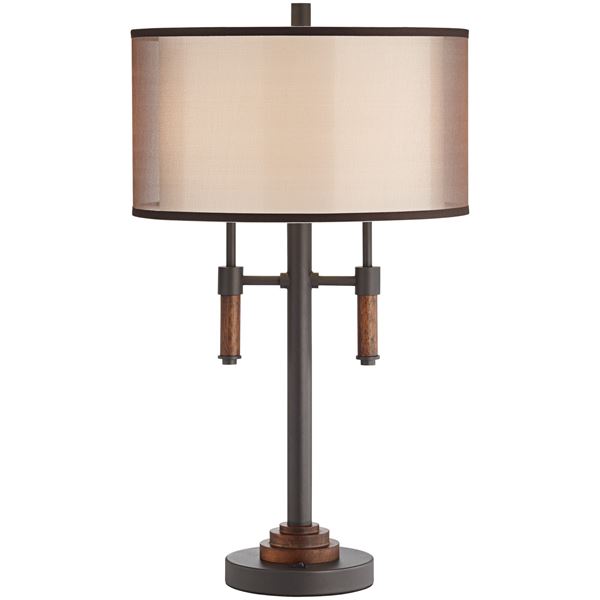 Table Lamp - Modern Lodge With 2 Lights