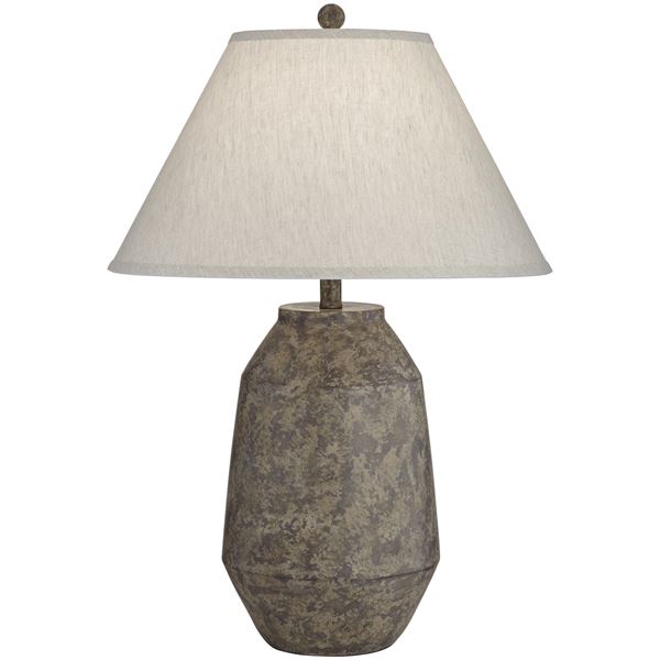 Table Lamp - Poly Dark Terracotta Lamp