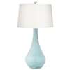 Table Lamp - Glass Ice Teal Blue Finish