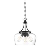 Octave 3-LT Black Pendant