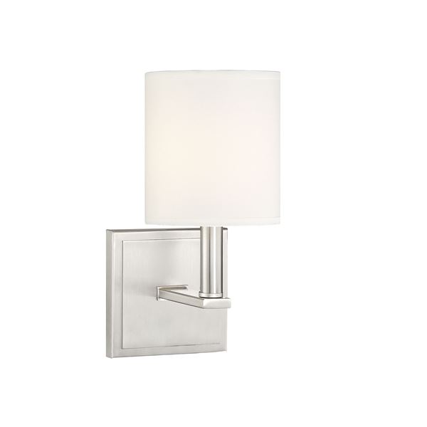 Waverly 1-LT Satin Nickel Sconce