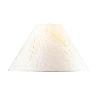 Hardback Round Paper Shade with Leaf