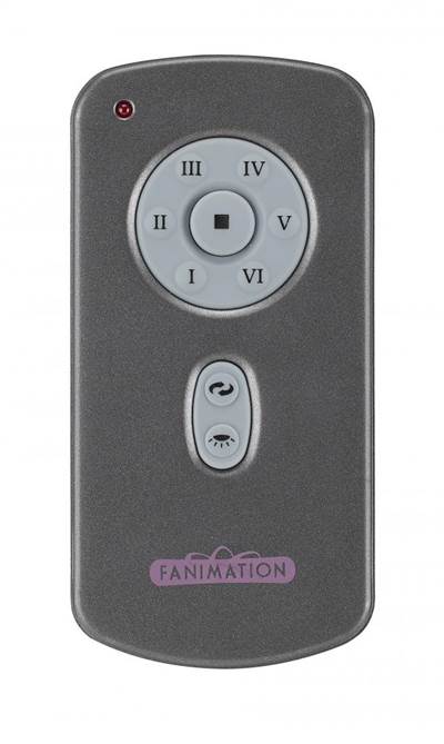 Hand Held Six Speed DC Motor Remote and Transmitter - Charcoal