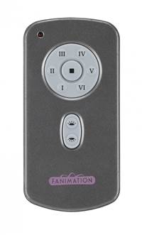 Hand Held Six Speed DC Motor Remote and Transmitter - Charcoal