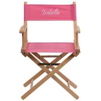 Personalized Standard Height Directors Chair in Pink