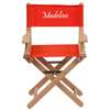 Personalized Kid Size Directors Chair in Red