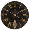 Uttermost Bond Street 30" Black Wall Clock