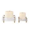 Uttermost Claire Crystal Block Candleholders Set Of 2