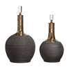 Uttermost Arnav Matte Black Bottles Set Of 2