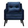 Uttermost O'Brien Blue Velvet Armchair