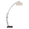 Uttermost Calogero Bronze Arc Floor Lamp