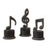 Uttermost Music Notes Metal Figurines Set Of 3