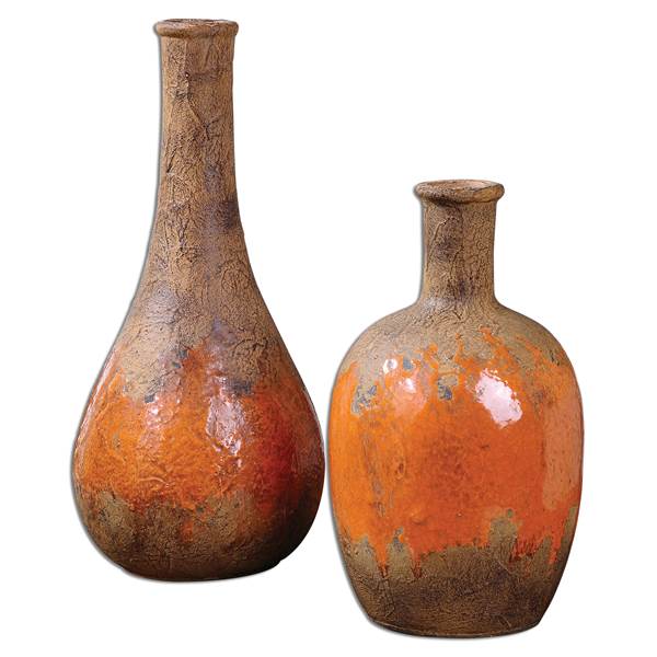 Uttermost Kadam Ceramic Vases Set Of 2