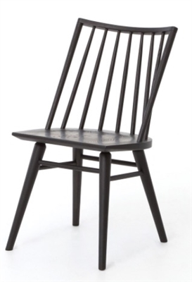 FOUR HANDS LEWIS WINDSOR CHAIR-BLACK OAK