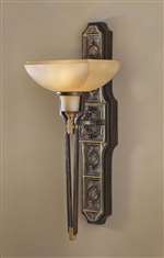 Murray Feiss Medallion 1-Light Wall/Bath Light in Palladio Finish - WB1209PAL