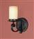 Murray Feiss Colonial Manor 1-Light Wall/Bath Light in Black Finish - WB1310BK
