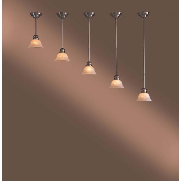 Minka-Lavery 1 Light Mini Pendant In Brushed Nickel Finish Shown With Optional Glass in Brushed Nickel Finish - W30-84-PL