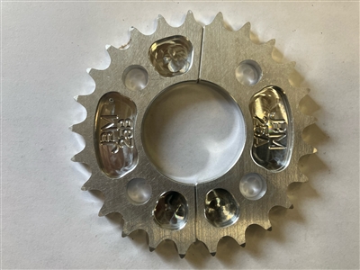 25 axle gear sprocket split hub 2 pcs #40 chain