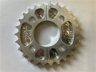 26 axle gear sprocket split hub 2 pcs #40 chain