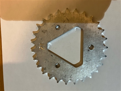 27 engine gear triangle hub quarter midget sprocket