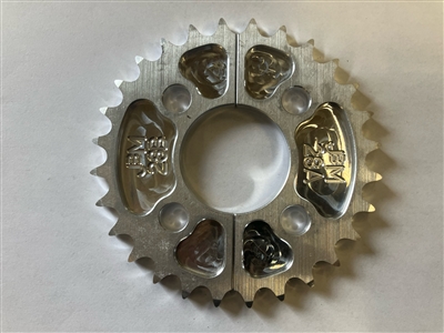 28 axle gear sprocket split hub 2 pcs #40 chain