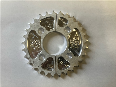 29 axle gear sprocket split hub 2 pcs #40 chain