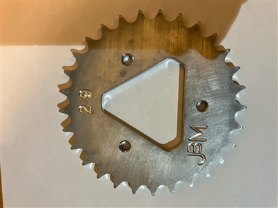 29 engine gear triangle hub quarter midget sprocket