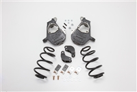 2007-14 Chevy Tahoe, Suburban, Avalance, Escalade, Denali, Yukon, Yukon XL Lowering Kit 2" Front, 3" Rear, 07T23DLD (07-14 TAHOE/SUB  2/3" DELUXE, FACTORY SHOCKS=NOT AIR)