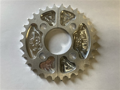 30 axle gear sprocket split hub 2 pcs #40 chain