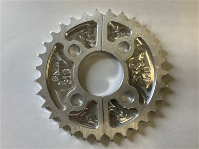 31 axle gear sprocket split hub 2 pcs #40 chain