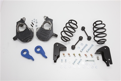 2001 - 2006 Chevy/GMC Tahoe, Yukon, Escalade, Denali, ESV, EXT, Suburban, Avalance 1/2 Ton Drop kit, 3" Front and 5" Rear 200335TD / 200335SD / 2003A35D (01-06 2WD TAHOE/SUB/AVAL. 3/5" DELUXE DROP, For Light Duty SHOCK)