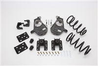 34025 2007-2013 S-Cab Silverado 3/5" Lowering Kit w/ SPINDLES,COILS,REAR HANGERS, BUMP STOPS & FLIP KIT