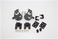 34034 2007-2013 S-Cab Silverado 2/4" Lowering Kit w/ SPINDLES,REAR HANGERS,FLIP KIT)