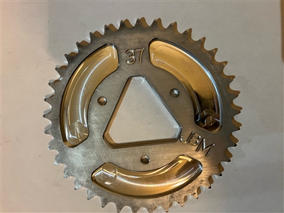 37 engine gear triangle hub quarter midget sprocket