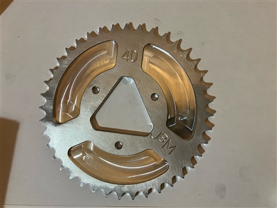 40 engine gear triangle hub quarter midget sprocket