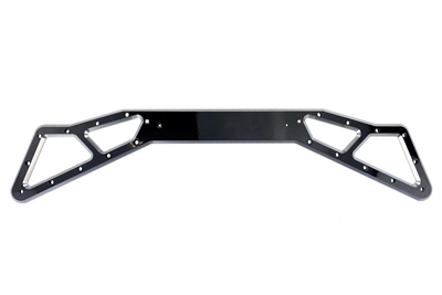 McGaughys 2007-17 GM 1500 Truck 2WD/4WD, 7"SSLift Kit Crossmember Billet Face Place (BengalBlackGloss powder-coat with machined details) (1 plate)
