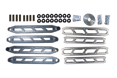 McGaughys 2014-17 2500 DODGE RAM (4WD ONLY) Rear extended boxed 4-Link Arms for our McGaughy's 8" lift kit. (Up & Lwr A-Arms, bushings, sleeves, drive line spacer, & hardware) RAW finish. Add $100 for powder-coating