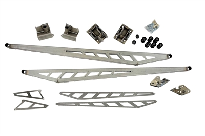 Mcgaughys 52421  2020-2026 3500 Truck Traction Bar Kit Long Bed Truck Raw
