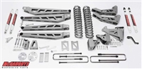 McGaughy's Ford F-350 Lift Kit 2005-07 4WD 6" Lift  - Phase 3 (Silver Powder Coat)
