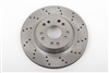 13" Rotor, Front or Rear, 5 x 4.75 & 5 x 5, Driver Side **cross drilled** (each, 1 pc.)