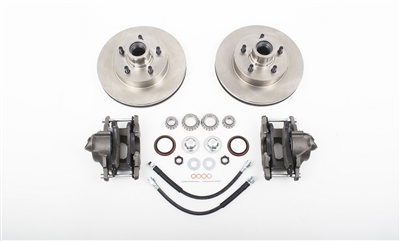5 LUG (60-87 C-10, 5-LUG DISC BRAKE KIT, ROTOR/LOADED CALIPER/BEARING/SEAL/HOSE/DUSTCAPS,ETC.)