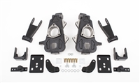 02D24D (02-05 DODGE RAM 1500, 2/4.5" SPINDLES,FLIP,SHACKLES,SHOCK EXT.,BUMP STOPS)