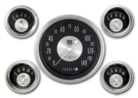 All American Tradition 5" SPEEDO, 4 - 2 1/8" GAUGES (fuel 240-33ohm) *
