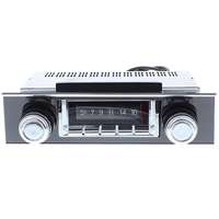 1967-1968 Chevrolet Camaro 300 watt Custom Autosound USA-740 AM FM Car Stereo/Radio with built-in Bluetooth, AUX Inputs, Color Change LCD Digital Display