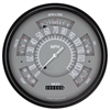 1949-50 Gray "ClassicLine" Six-Instrument (Speedometer, Tachometer, Fuel [0-30 ohm], Temperature, Voltage, and Oil) Package.